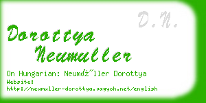 dorottya neumuller business card